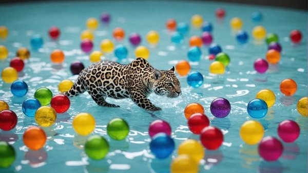 Plongez dans l'univers des perles de bain fantaisie animal